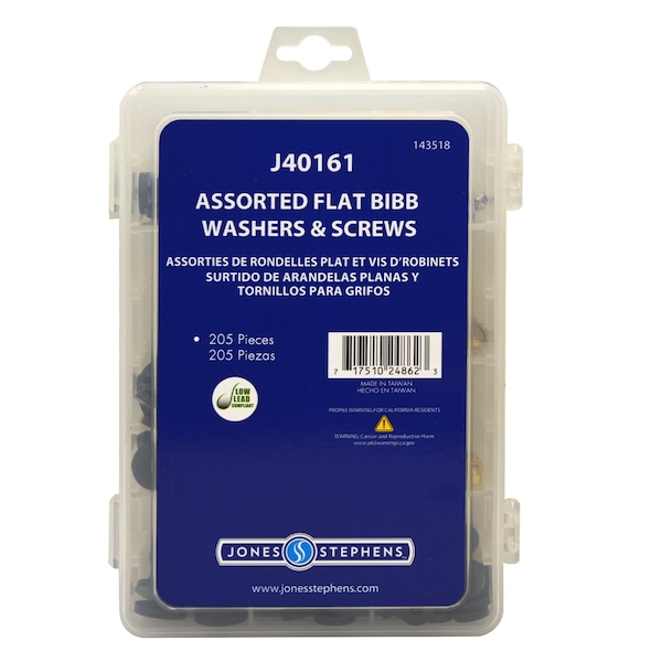 Jones Stephens Flat Bibb Washer & Screw Kit J40161 Zoro